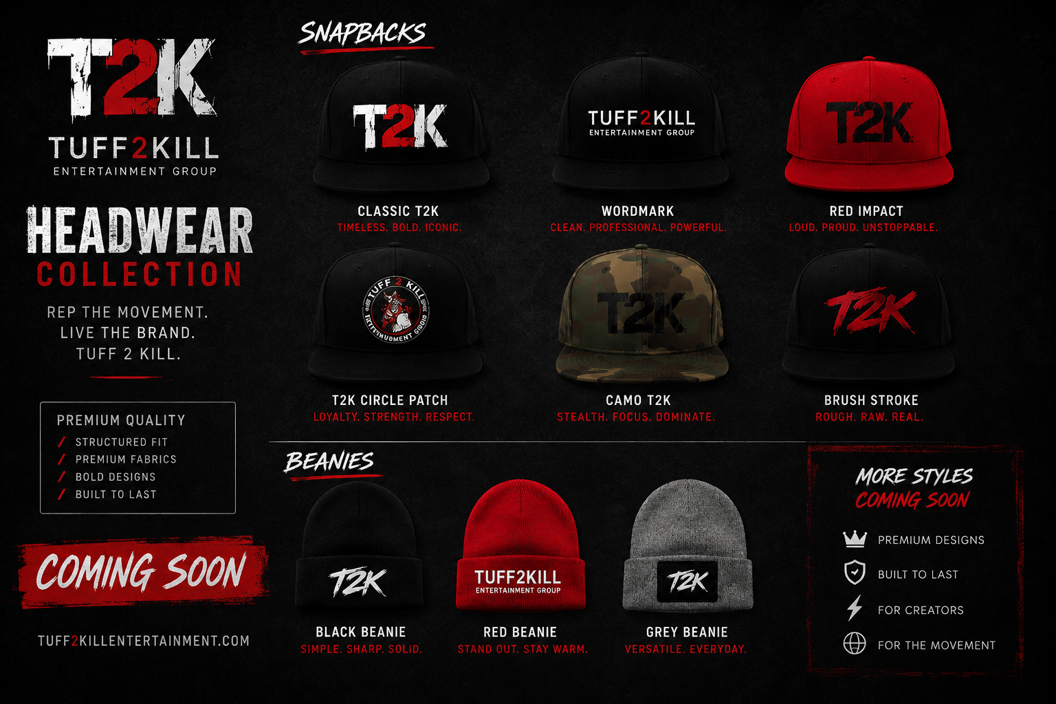 T2K Headwear Collection lookbook