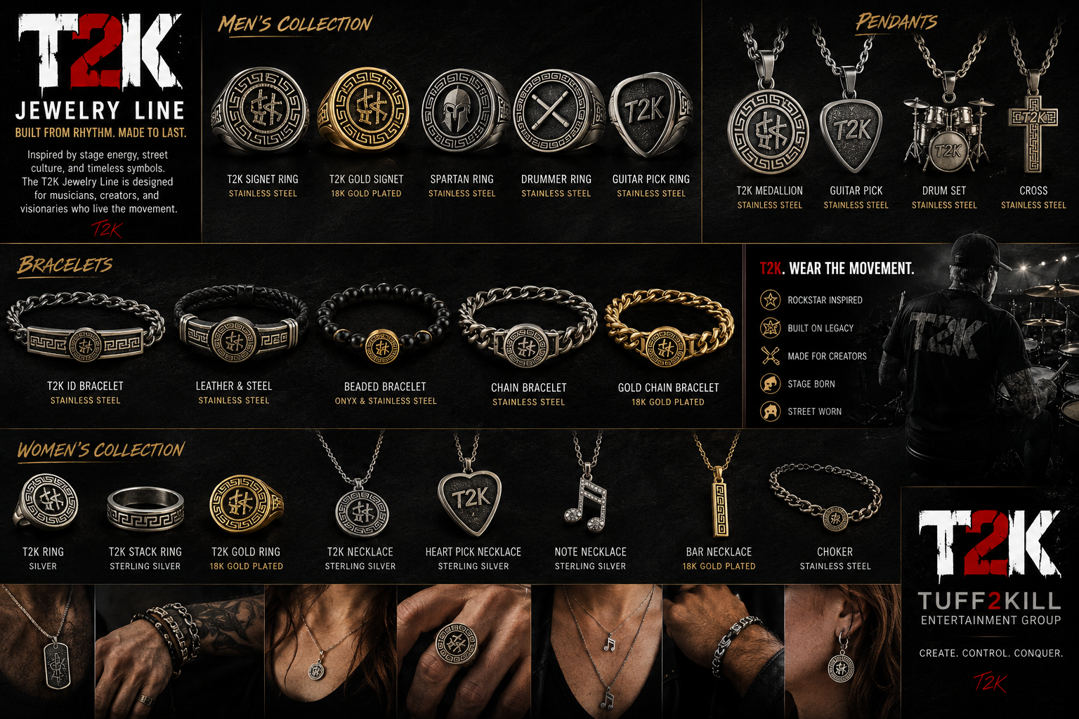 T2K Jewelry Line lookbook